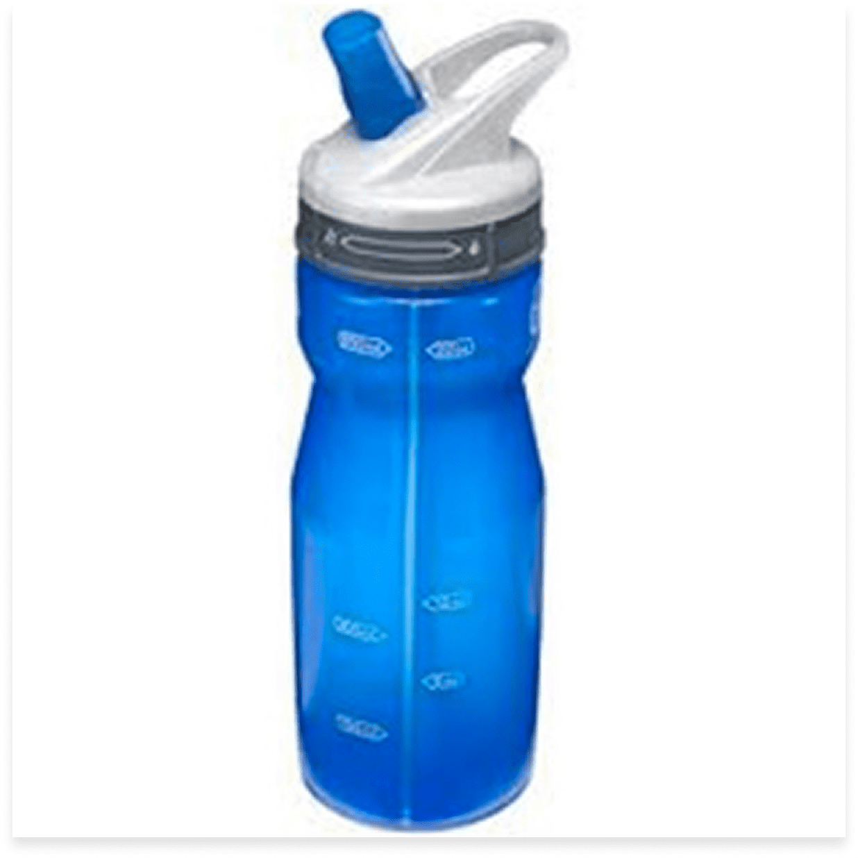 Sports bottle with straw top